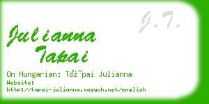 julianna tapai business card